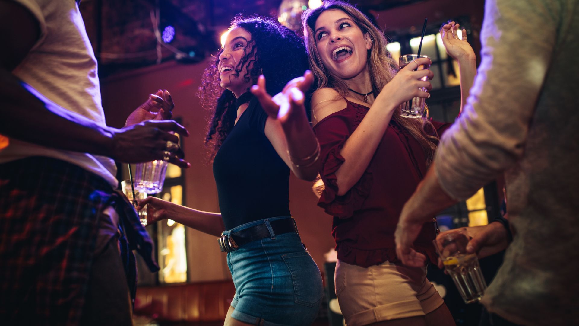 People dancing to music